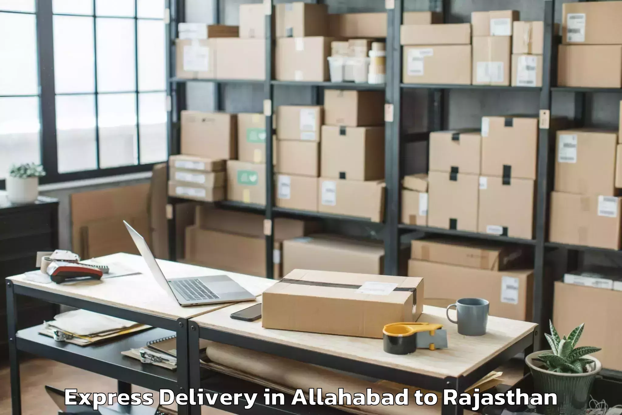 Easy Allahabad to Rajasthan University Of Health Express Delivery Booking